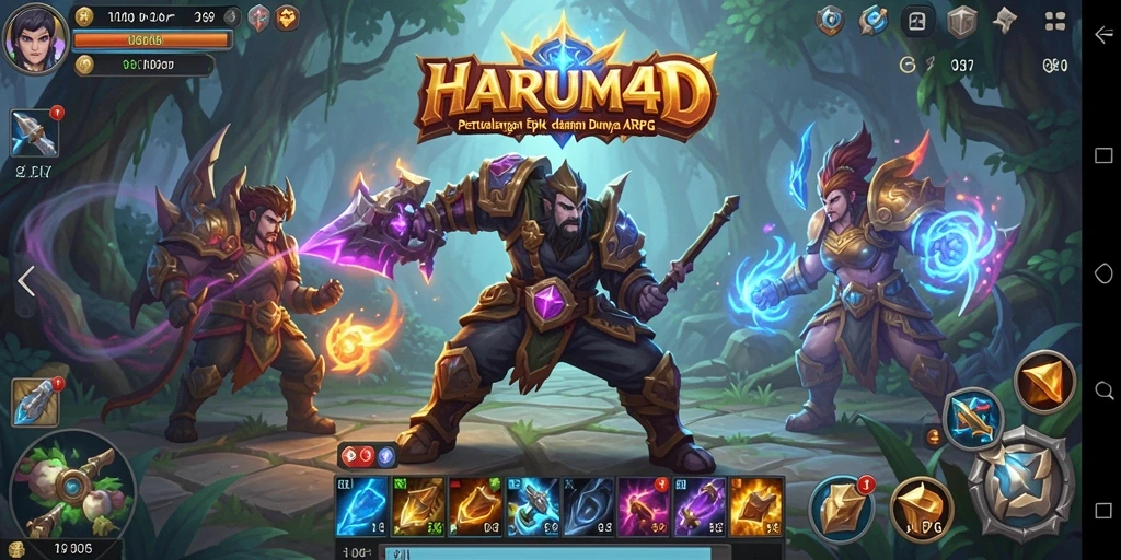 Tampilan gameplay menarik dari HARUM4D yang penuh aksi.