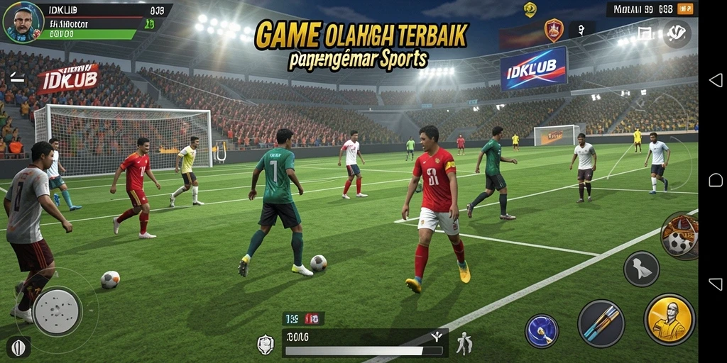 Tampilan gameplay seru di IDKLUB dengan aksi olahraga menarik.