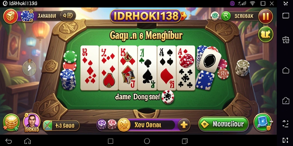 Tampilan gameplay Domino yang menantang dan seru.