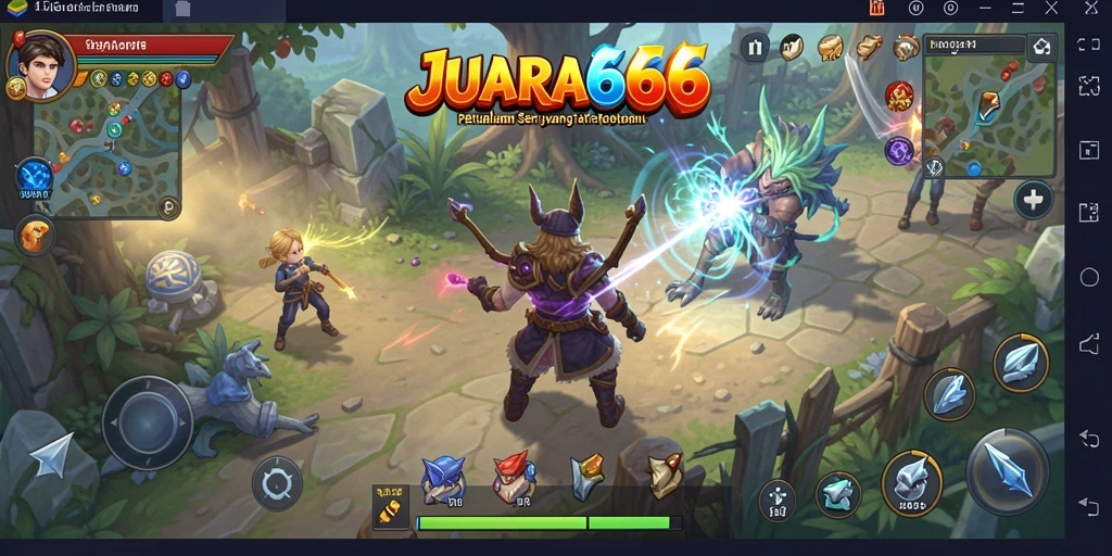 Tampilan gameplay JUARA666 yang menampilkan aksi petualangan seru.