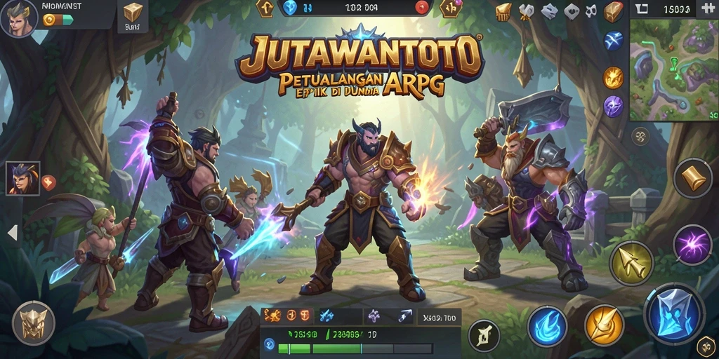 Tampilan gameplay ARPG yang menegangkan di JUTAWANTOTO.