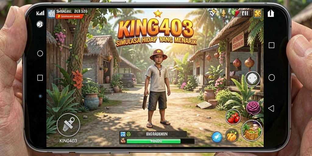 Tampilan gameplay KING403 dengan karakter dan lingkungan yang interaktif.