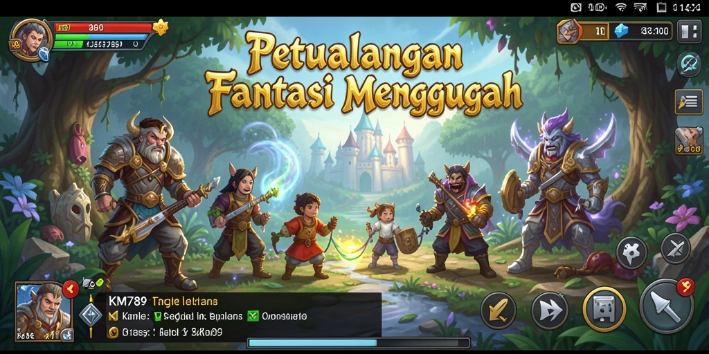 Tampilan gameplay RPG yang mendebarkan dan menyenangkan.