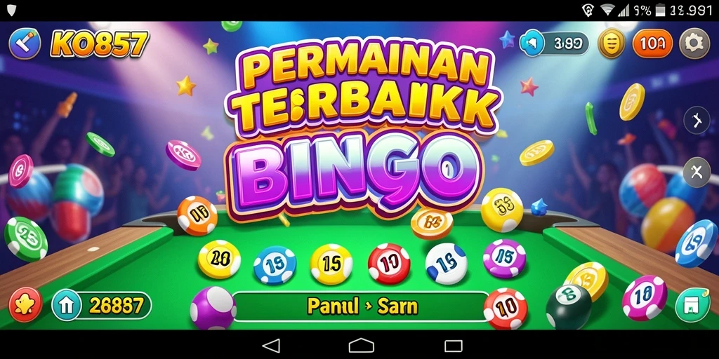 Tampilan gameplay Bingo yang seru di KO857.
