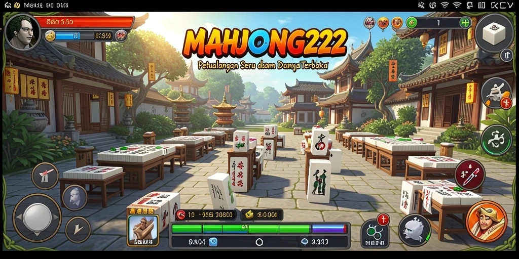 Tampilan gameplay menarik dari MAHJONG222 di dunia terbuka.