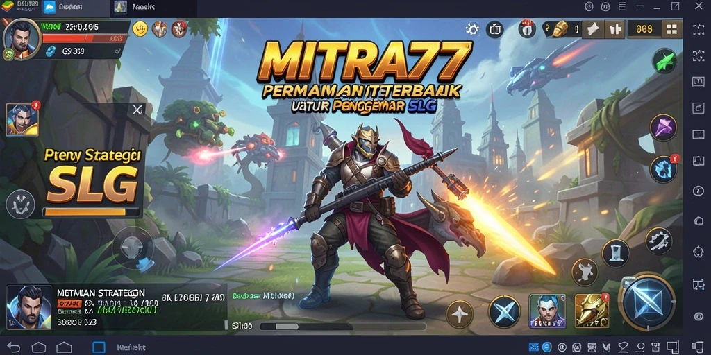 Tampilan gameplay menarik dan strategi dalam MITRA77.