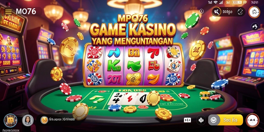 Tampilan gameplay MPO76 dengan grafis menawan dan fitur menarik.