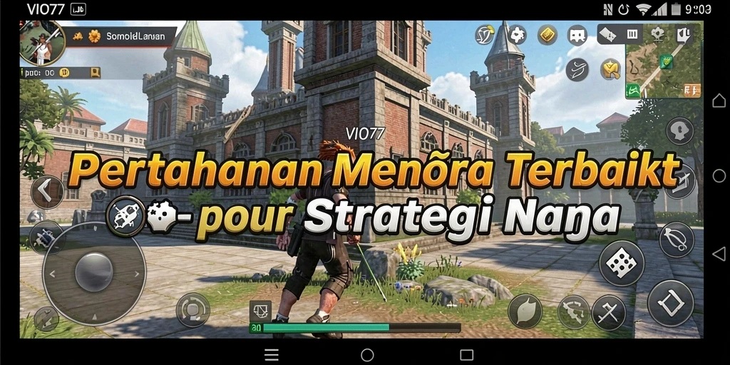 Tampilan menarik dari gameplay Tower Defense VIO77 yang menantang.
