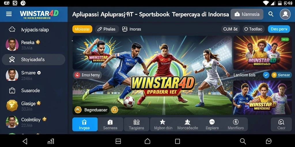 Tampilan screenshot gameplay WINSTAR4D dengan berbagai taruhan olahraga.